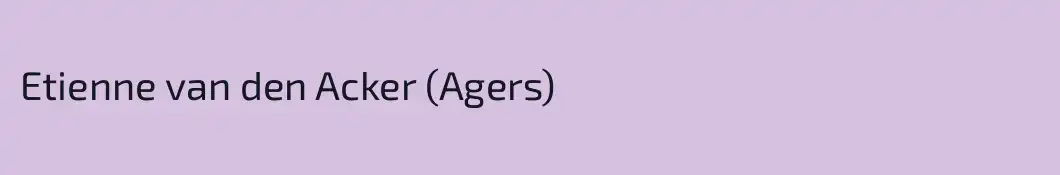 Etienne van den Acker (Agers)